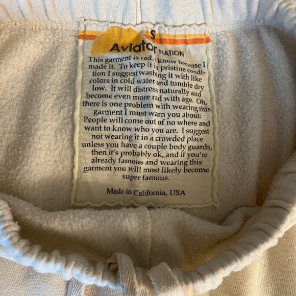 Aviator Nation Rainbow Stripe Joggers Sweatpants - Picture 3 of 5